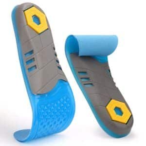 Soft Massaging Shock Proof Running Gel Shoes Insoles Washable Shock Absorption TPE Material for Sports