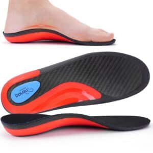 Premium Carbon Fiber Shoe Insoles PORON Cushioning Arch Support Orthotic Inserts for Running Basketball Carbon Insoles
