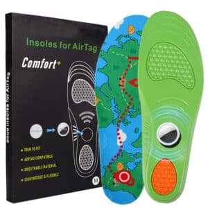 PU Foam Shock Absorbing Insole with AirTag Slot for Child Anti-Lost Tracking and Foot Protection Kids Shoe Insoles