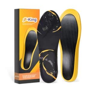 Lightweight EVA Carbon Fiber Soccer Insoles Jump Higher Gold Performance Carbon Fiber Insoles