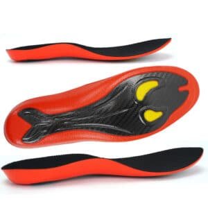 Orthotic Carbon Fiber Insoles High Arch Support for Flat Feet Plantar Fasciitis Relief Shock Absorption Shoe Insoles